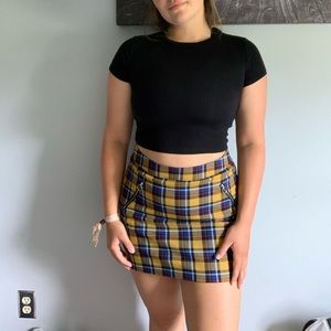 plaid school girl skirt